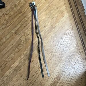 3 pack skinny belts size s/m